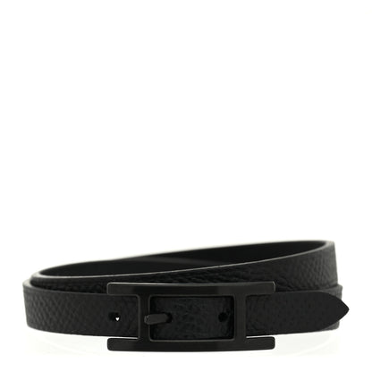 Hermes Epsom Behapi Double Tour Bracelet Black 1 of 7