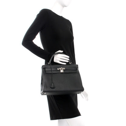 Hermes Togo Kelly Retourne 32 Black 3 of 29
