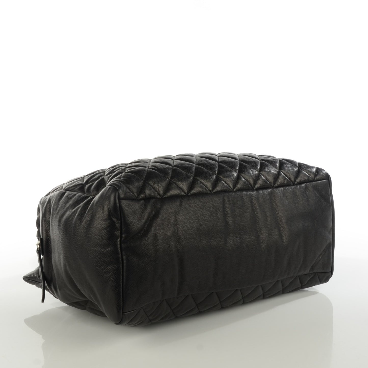 Caviar Quilted Large Coco Cocoon Tote Black