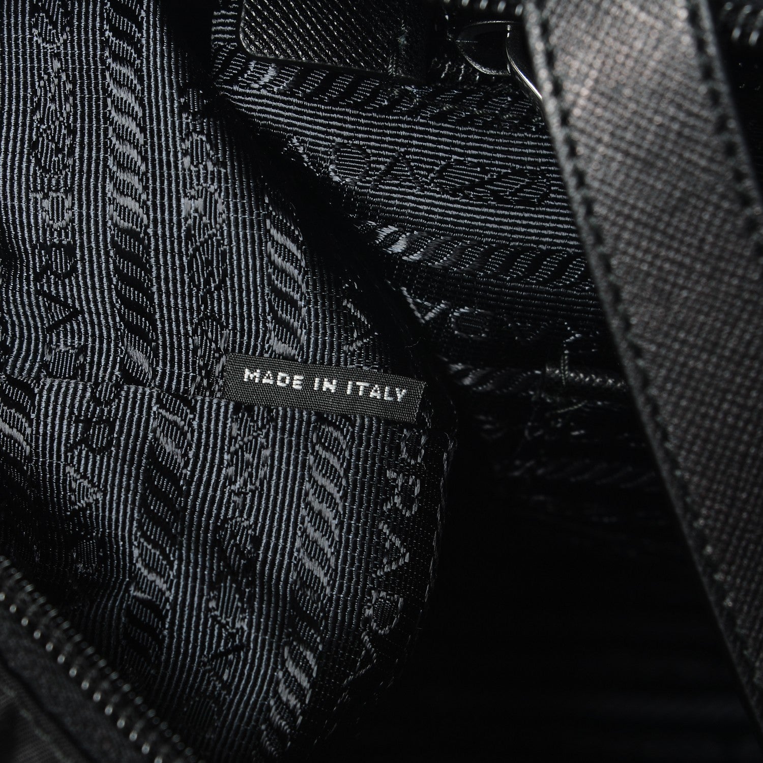 Prada Nylon Saffiano Vela Tote Black 7 of 7