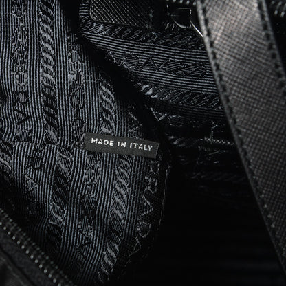 Prada Nylon Saffiano Vela Tote Black 7 of 7