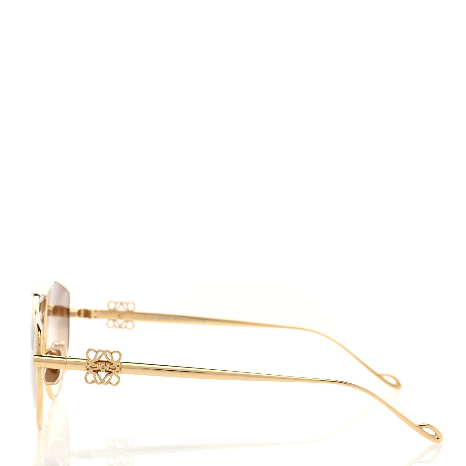 Loewe Metal Anagram Aviator Sunglasses LW40116U Gold 3 of 7