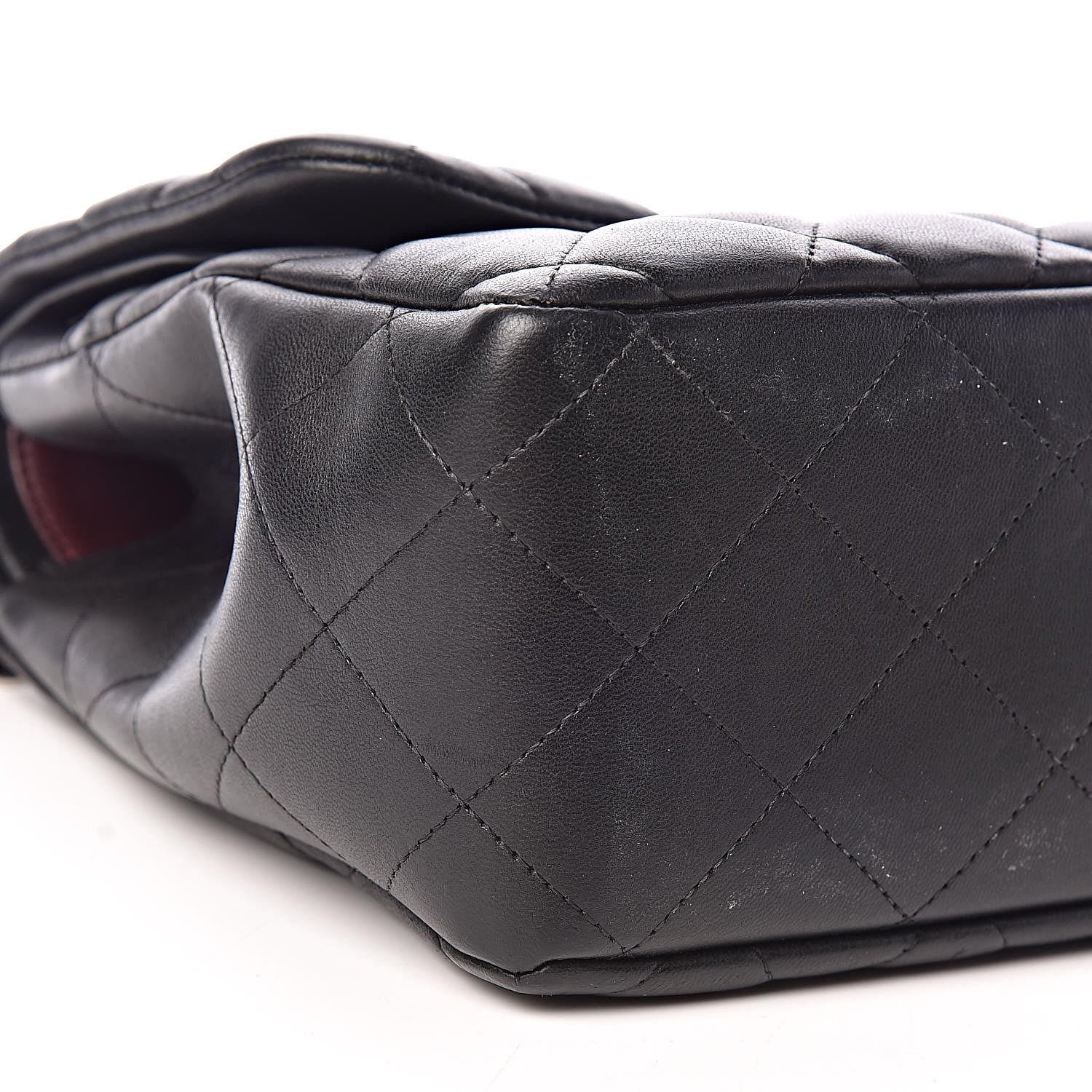 Chanel Lambskin Quilted Jumbo Double Flap Black 10 of 11
