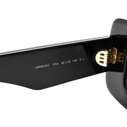 Loewe Acetate Rectangular Sunglasses LW40101I Black 6 of 8