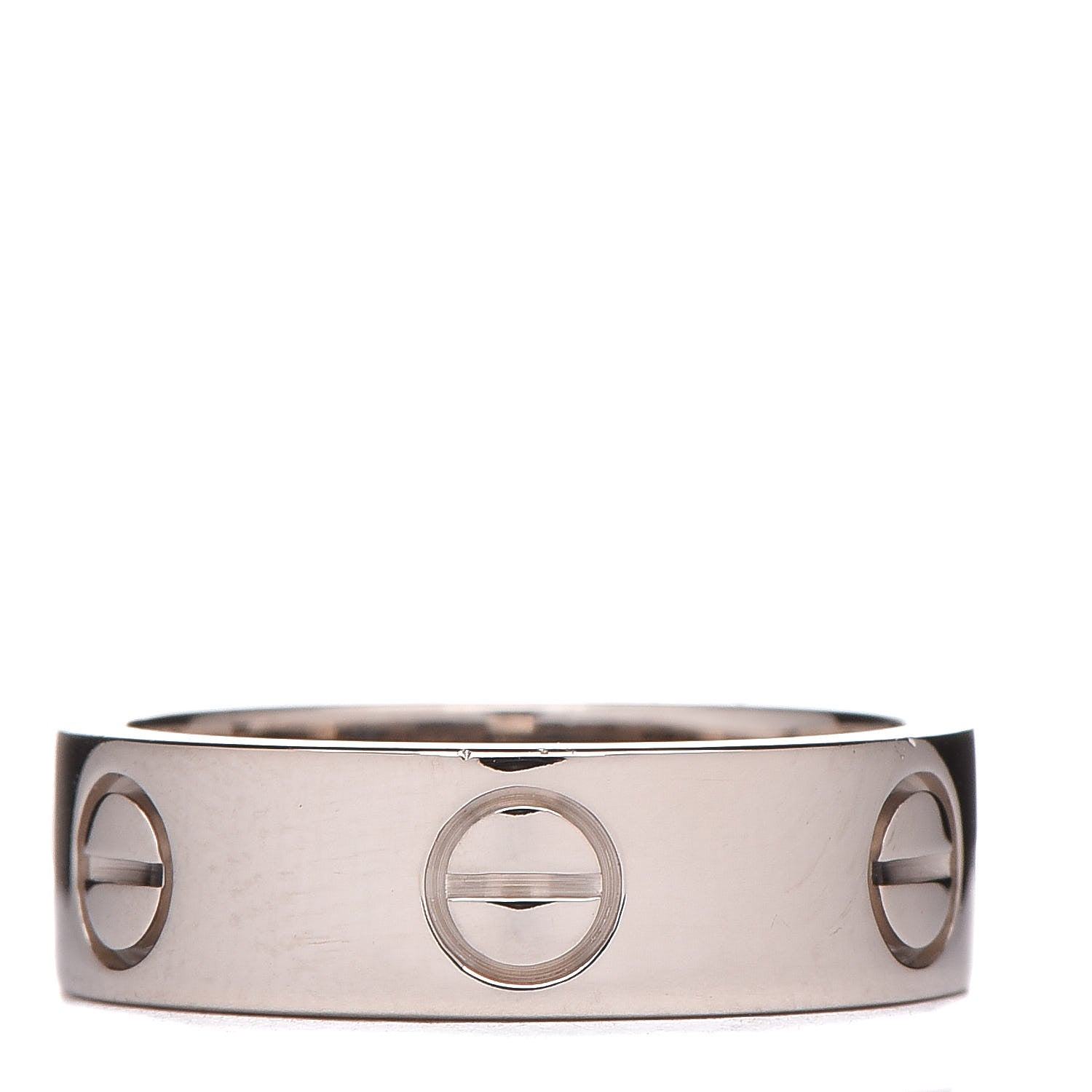 Cartier 18K White Gold 5.5mm LOVE Ring 50 5.25 1 of 4