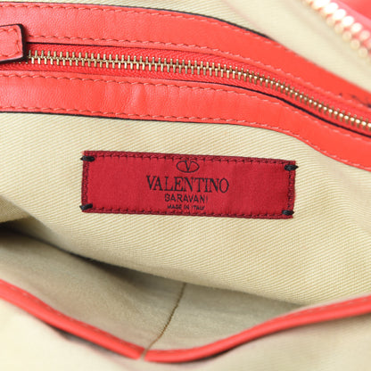 Valentino Garavani Nappa Floral Applique Tote Red 7 of 16