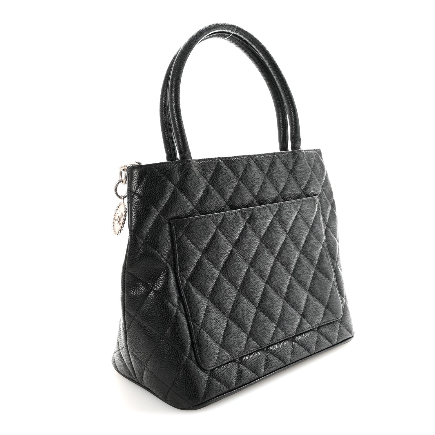 Chanel Caviar Quilted Medallion Tote Black 3 of 13