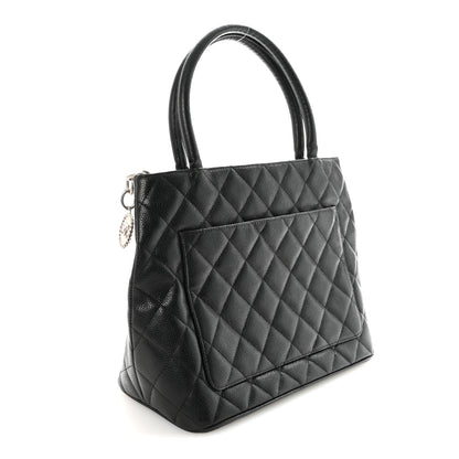 Chanel Caviar Quilted Medallion Tote Black 3 of 13