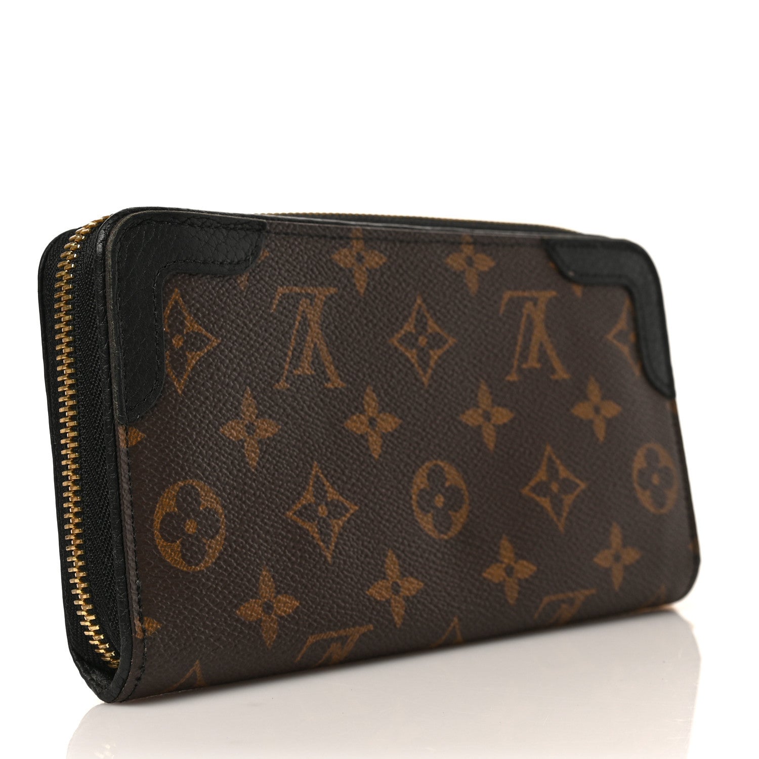 Louis Vuitton Monogram Zippy Retiro Wallet Black 3 of 6