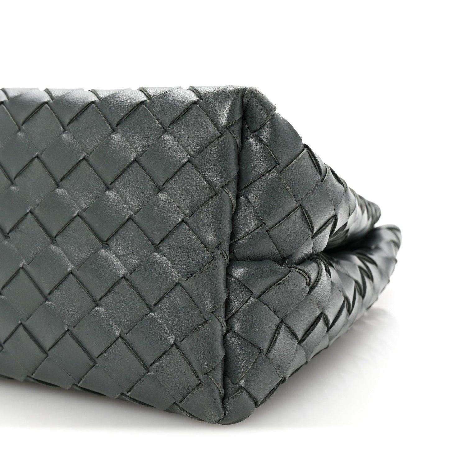 Nappa Intrecciato Medium Andiamo Shoulder Bag Slate
