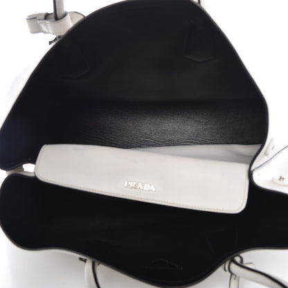 Prada City Calf Large Double Bag Talco 5 of 9