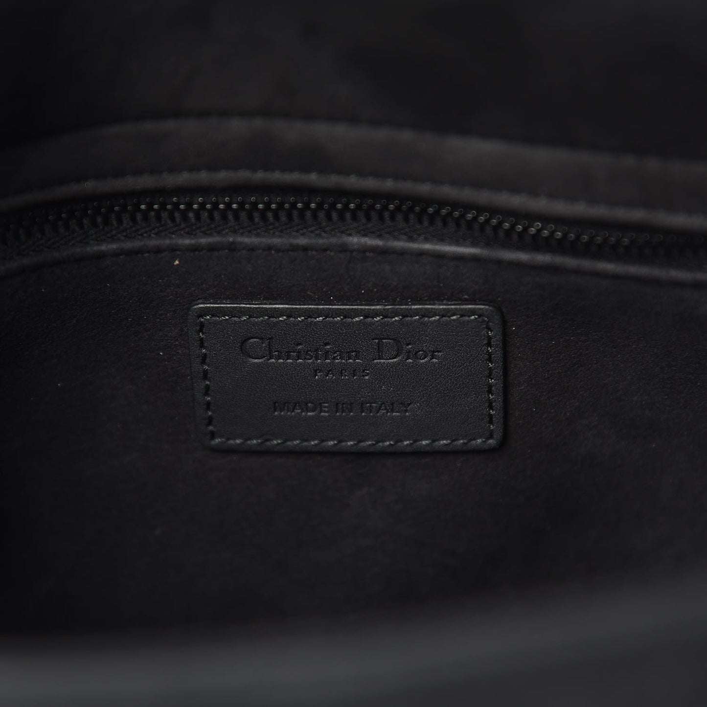 Ultra Matte Calfskin Cannage Medium Lady Dior Black