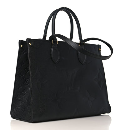 Louis Vuitton Empreinte Monogram Giant Onthego MM Black 3 of 8