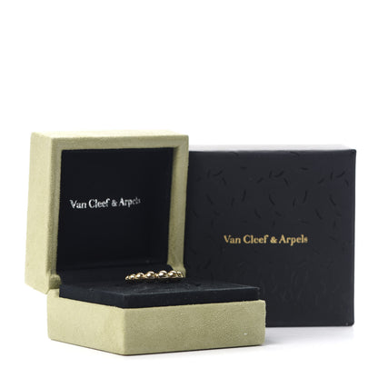 Van Cleef & Arpels 18K Yellow Gold Perlee Pearls of Gold Variation Ring 57 8 8 of 8