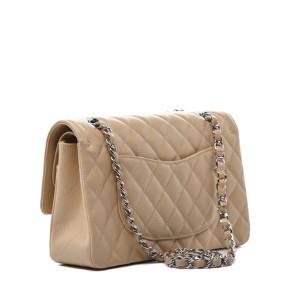 Chanel Caviar Quilted Medium Double Flap Beige Clair 3 of 9