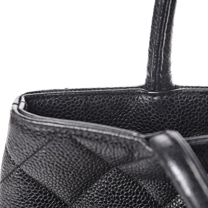 Chanel Caviar Quilted Medallion Tote Black 8 of 13
