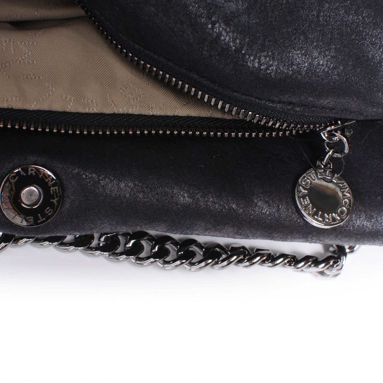 Stella McCartney Faux Leather Quilted Falabella Black 7 of 7