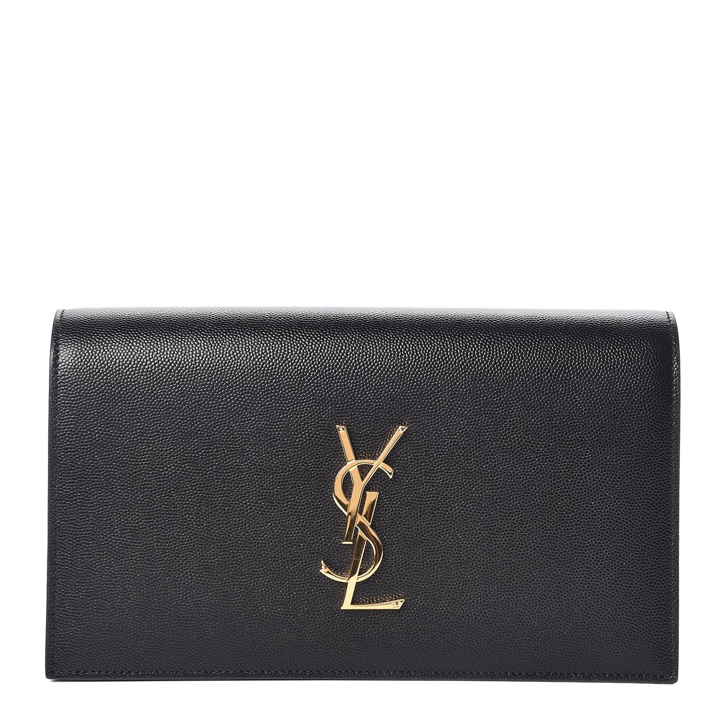 Grain De Poudre Classic Monogram Kate Clutch Black