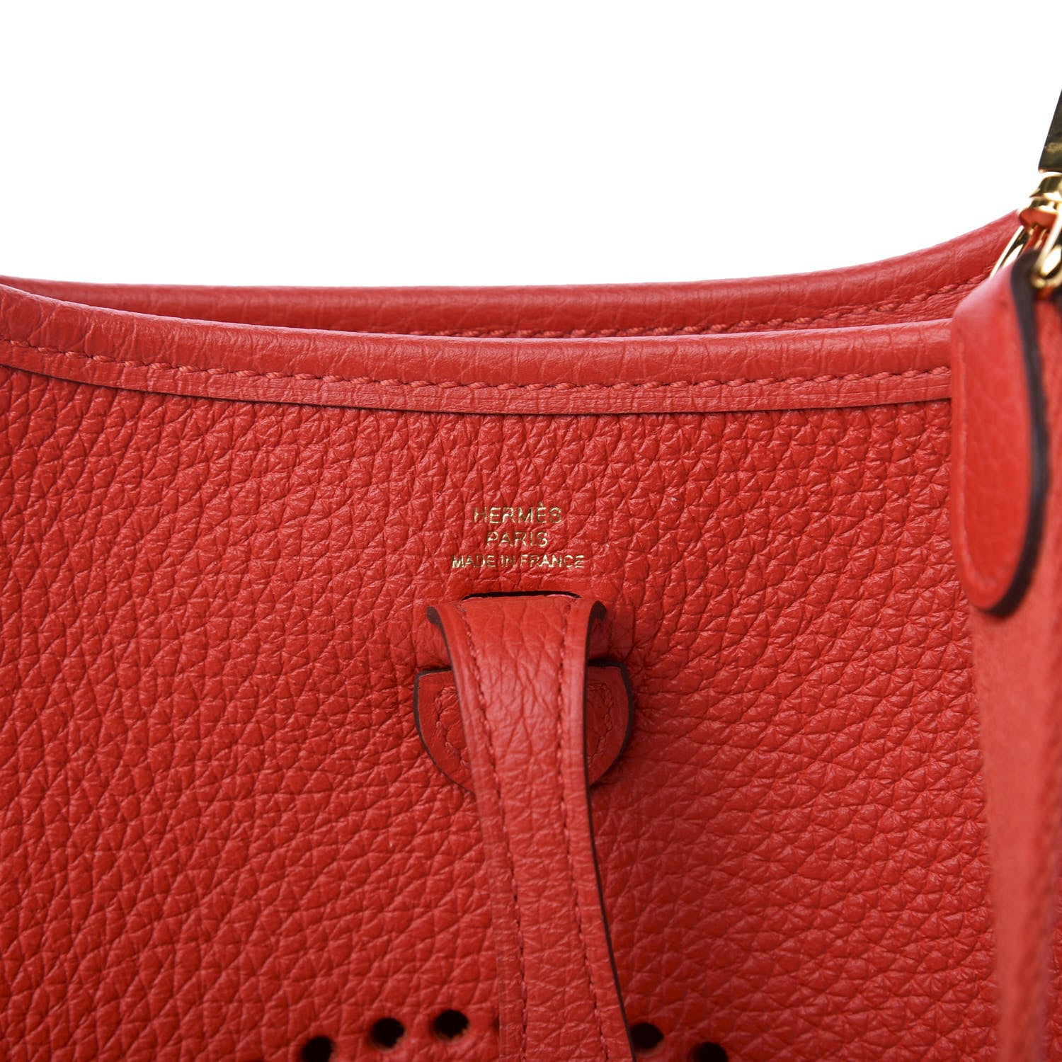 Hermes Taurillon Clemence Evelyne TPM Rouge Tomate Rouge Pivoine 6 of 11