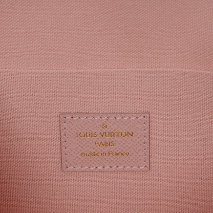 Louis Vuitton Damier Azur Pochette Felicie Chain Wallet Rose Ballerine 7 of 9