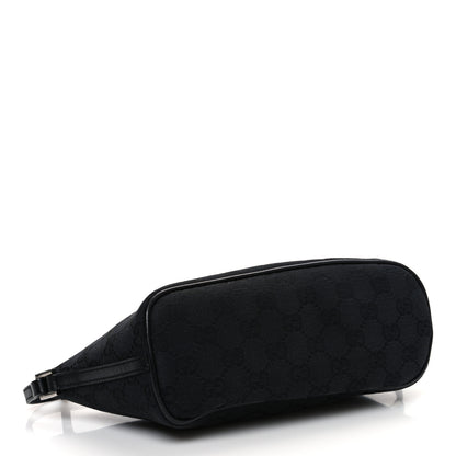 Gucci Denim Monogram Boat Pochette Black 4 of 10