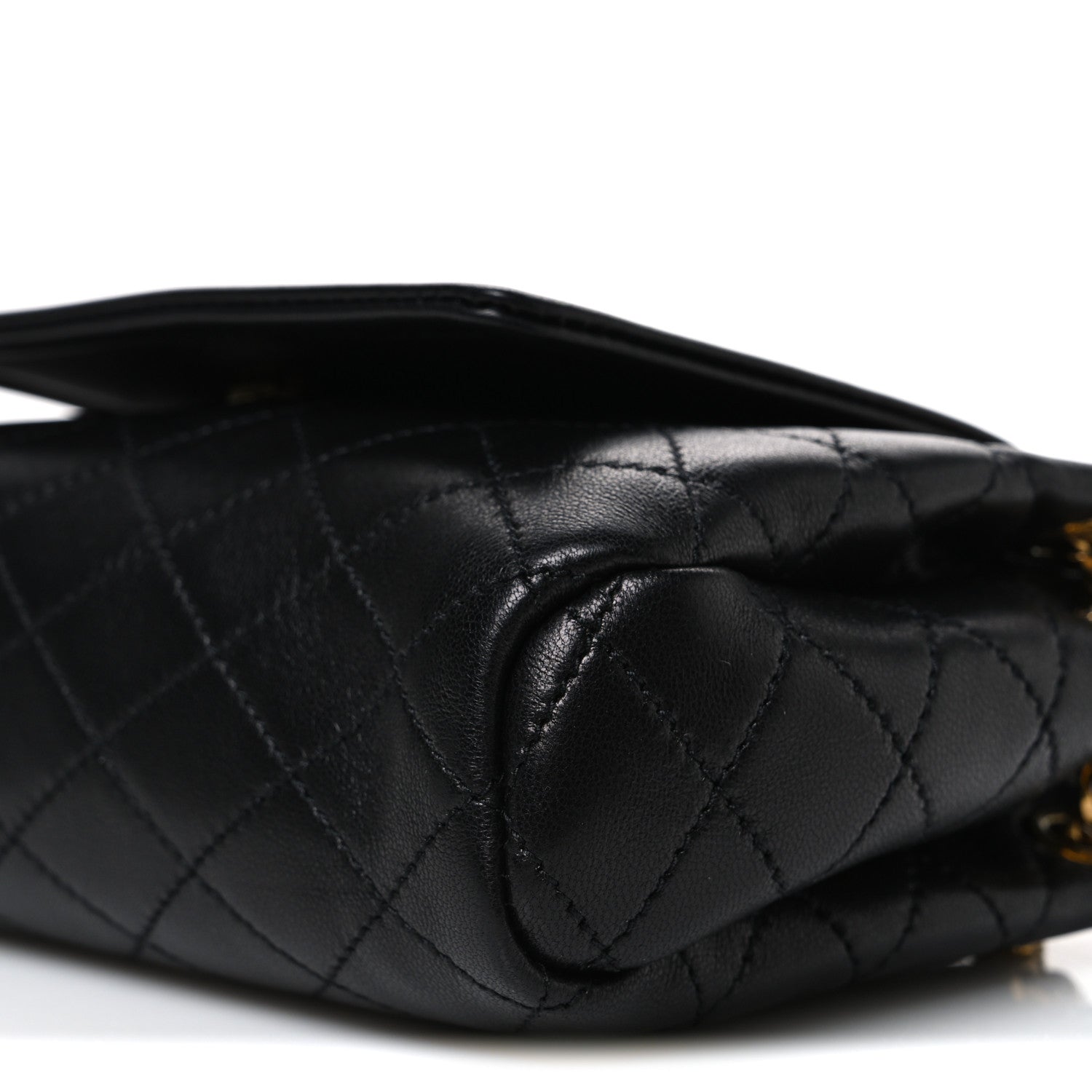 Saint Laurent Lambskin Quilted Monogram Mini Nolita Black 9 of 9