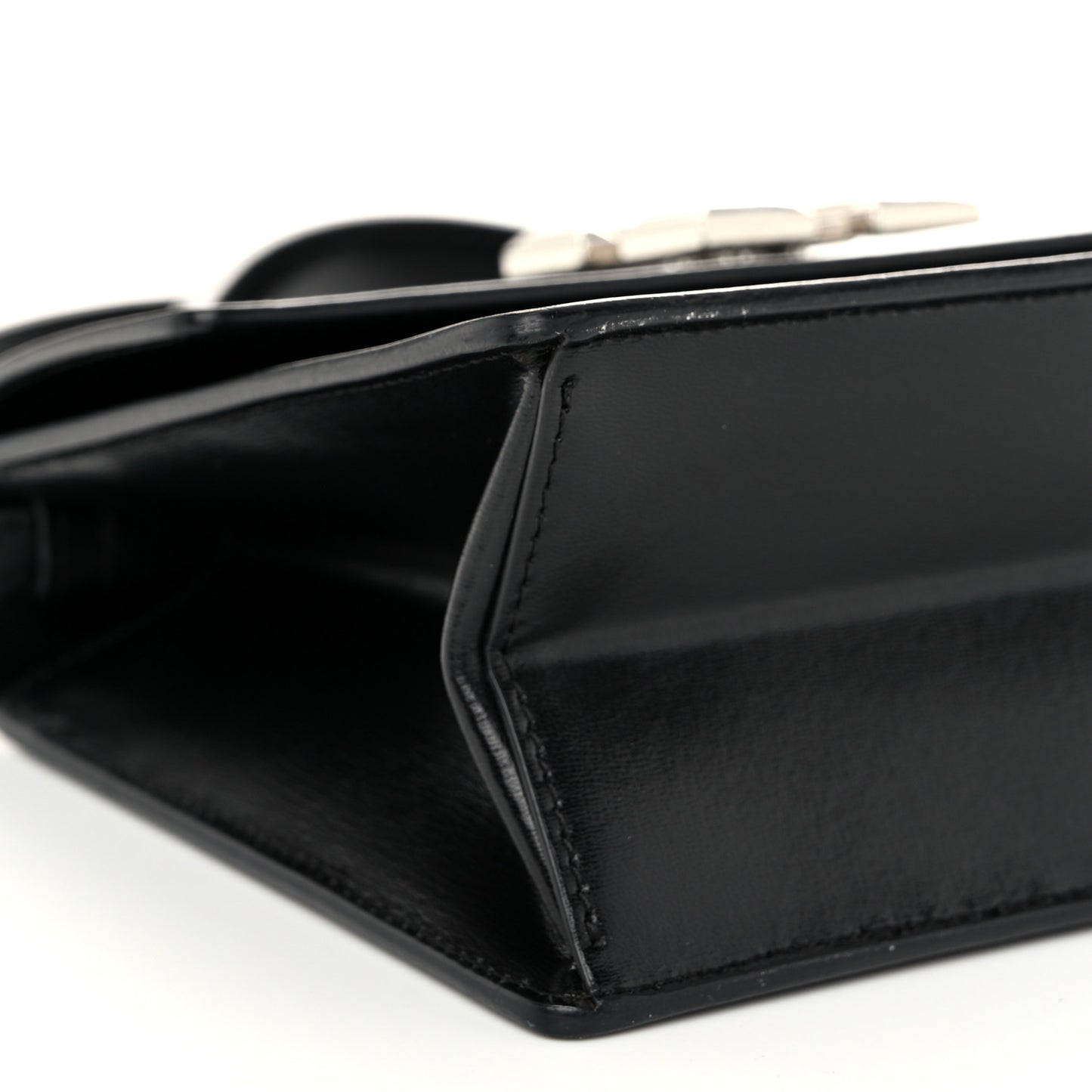 Calfskin Salary Jitney 1.4 Shoulder Bag Black