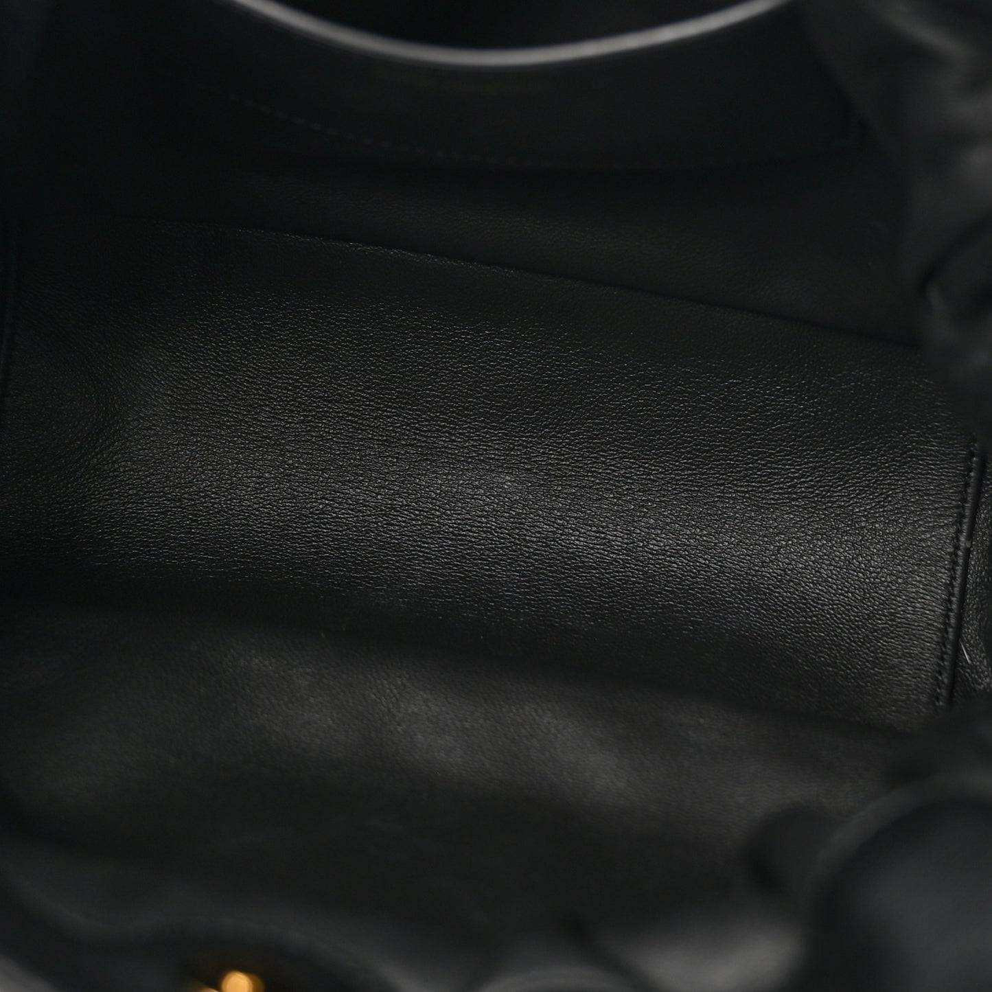 Lambskin Matelasse Monogram Medium Jamie Shoulder Pouch Bag Black