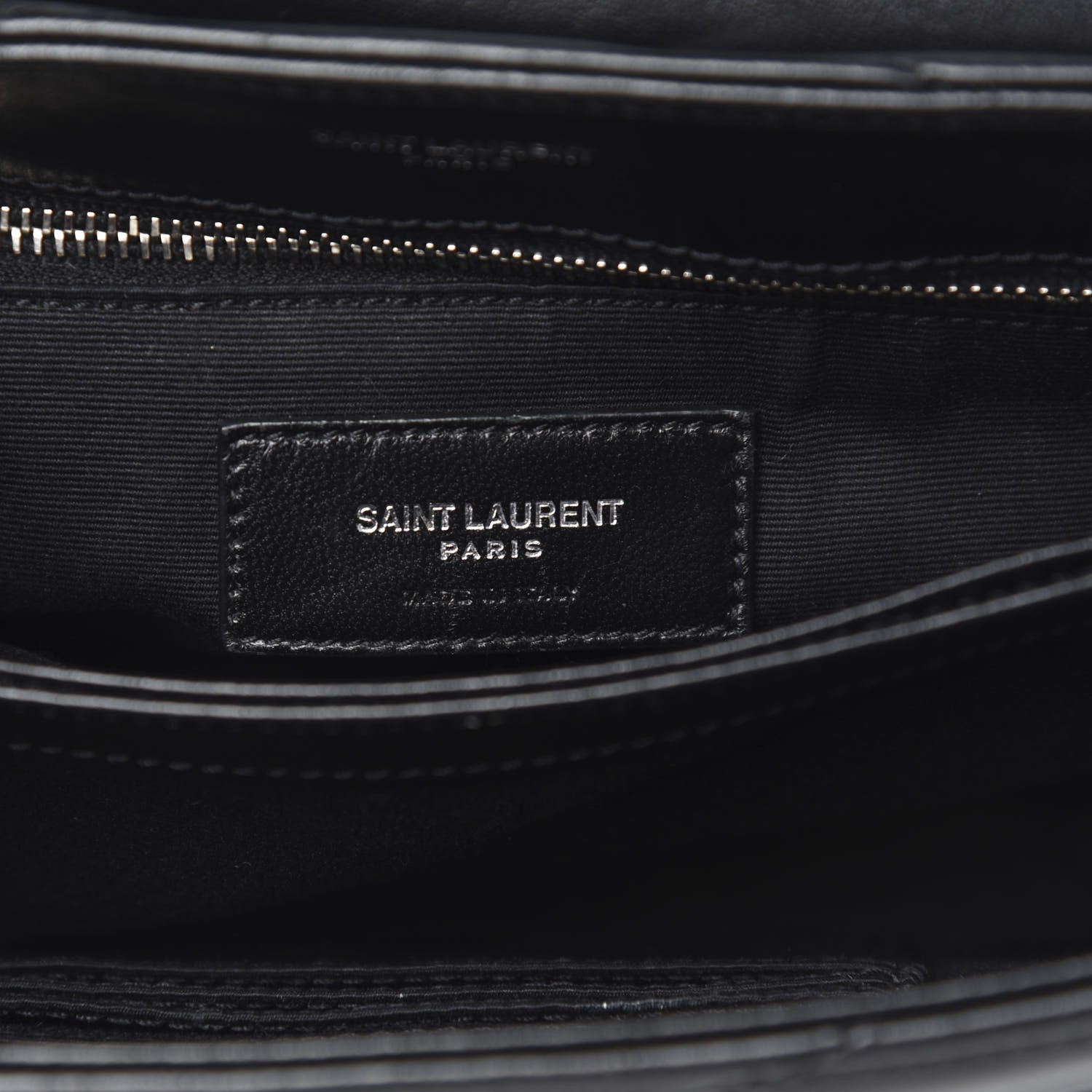 Saint Laurent Calfskin Y Quilted Monogram Toy Loulou Crossbody Bag Black 6 of 10