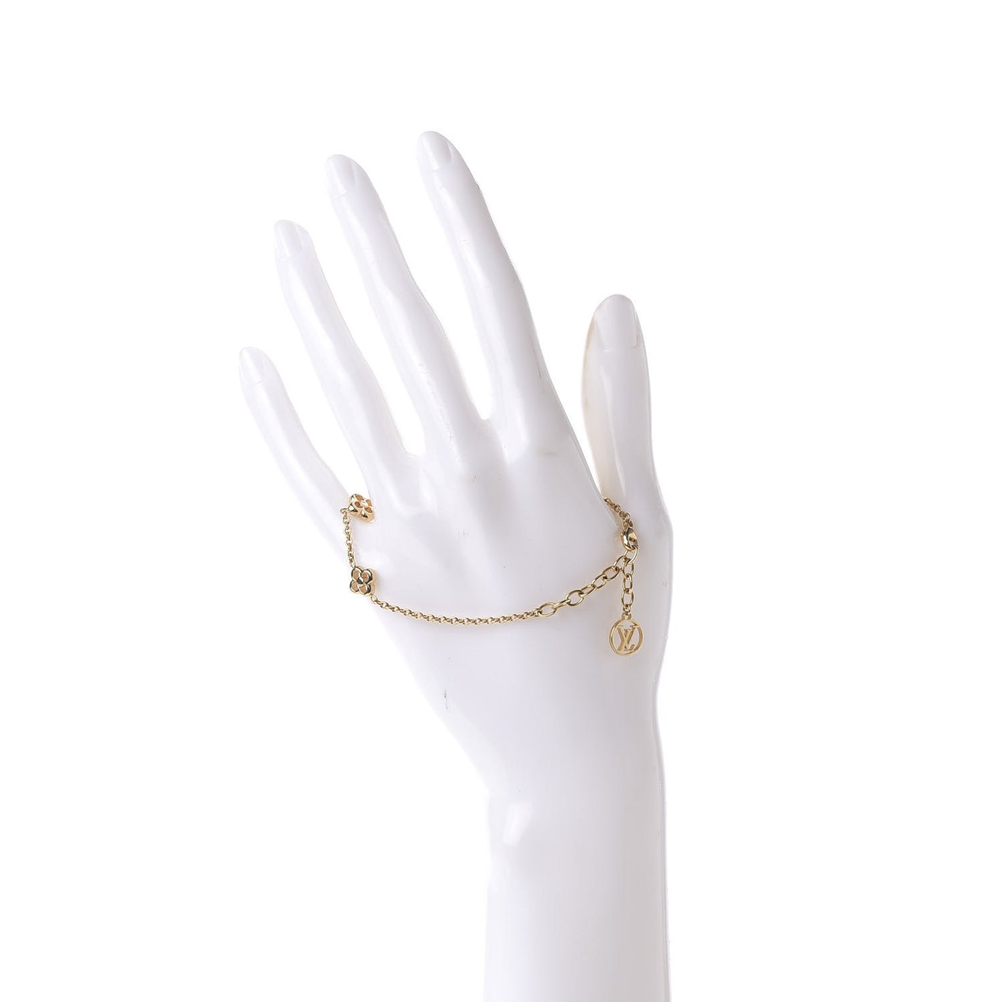 Brass Flower Full Bracelet Gold