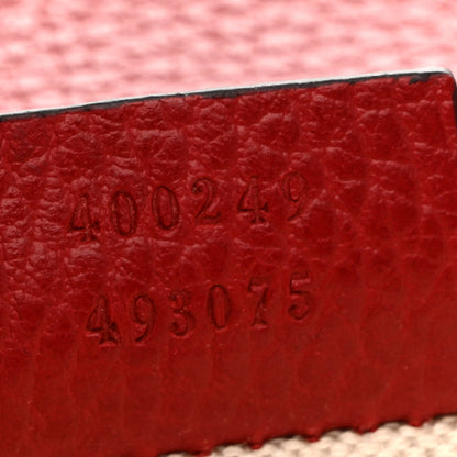 Gucci Dollar Calfskin Swarovski Crystal Small Dionysus Shoulder Bag Hibiscus Red 7 of 13