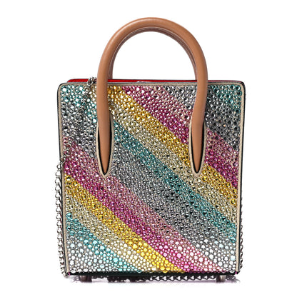 Christian Louboutin Calfskin Crystal Nano Paloma Rainbow 1 of 10