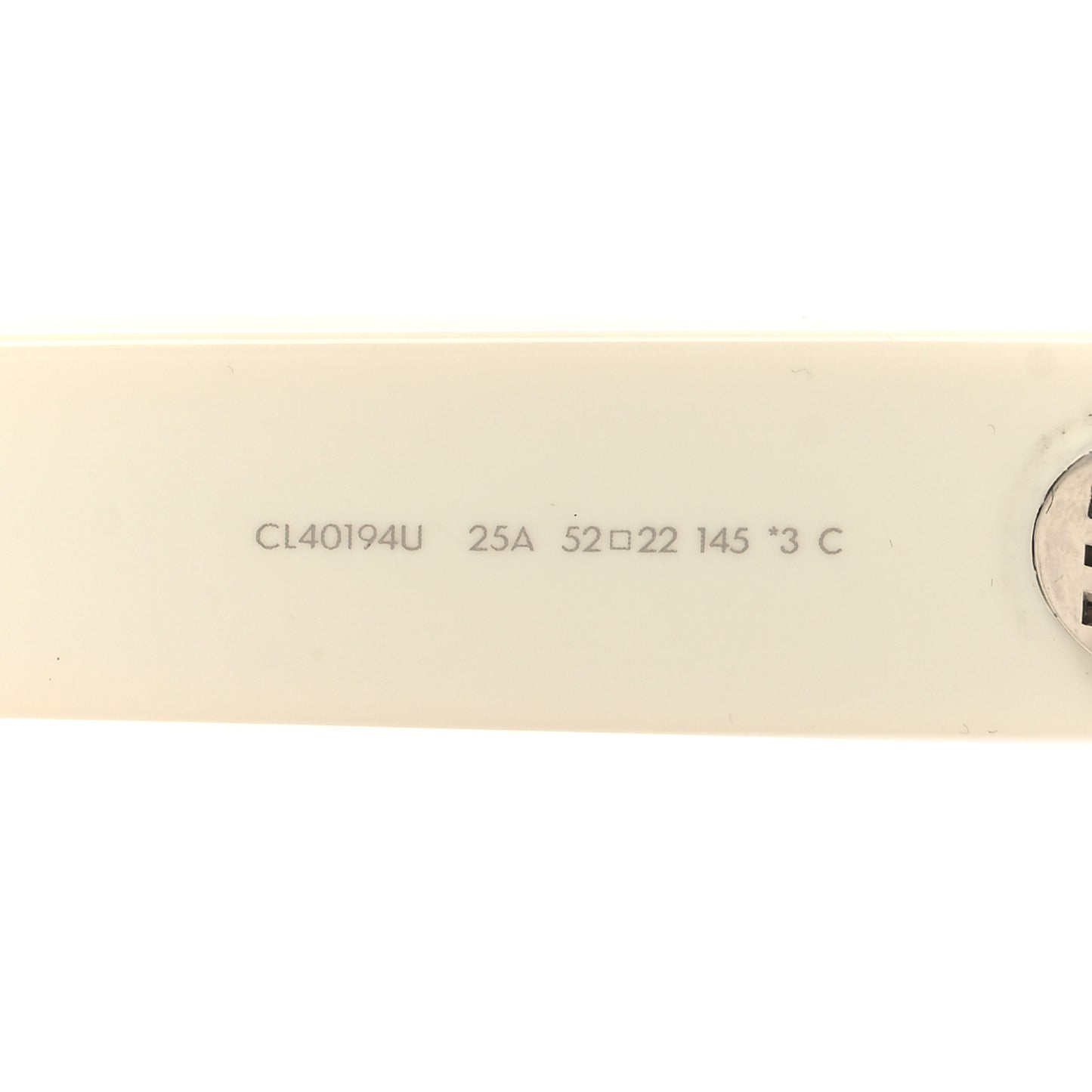 Acetate Triomphe 01 Sunglasses CL 40194U White
