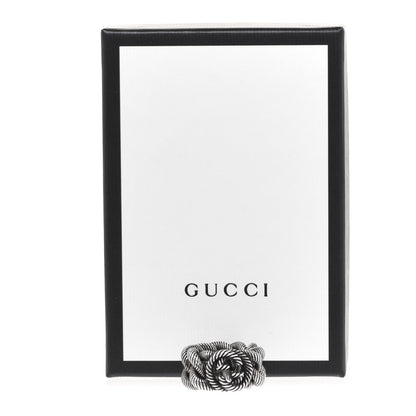 Gucci Sterling Silver Interlocking G Chain Ring 60 9 5 of 5