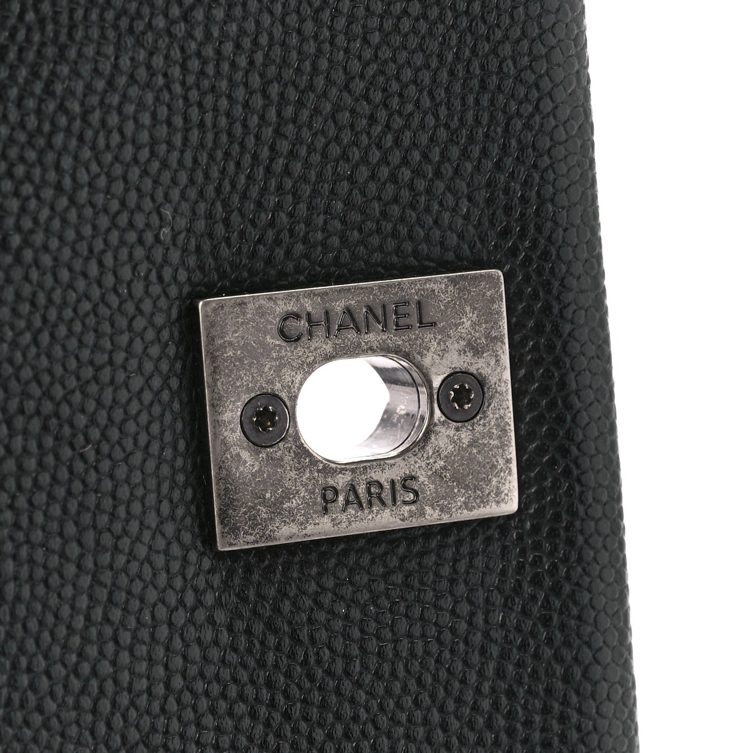 Chanel Caviar Lizard Embossed Quilted Mini Coco Handle Flap Black 7 of 12
