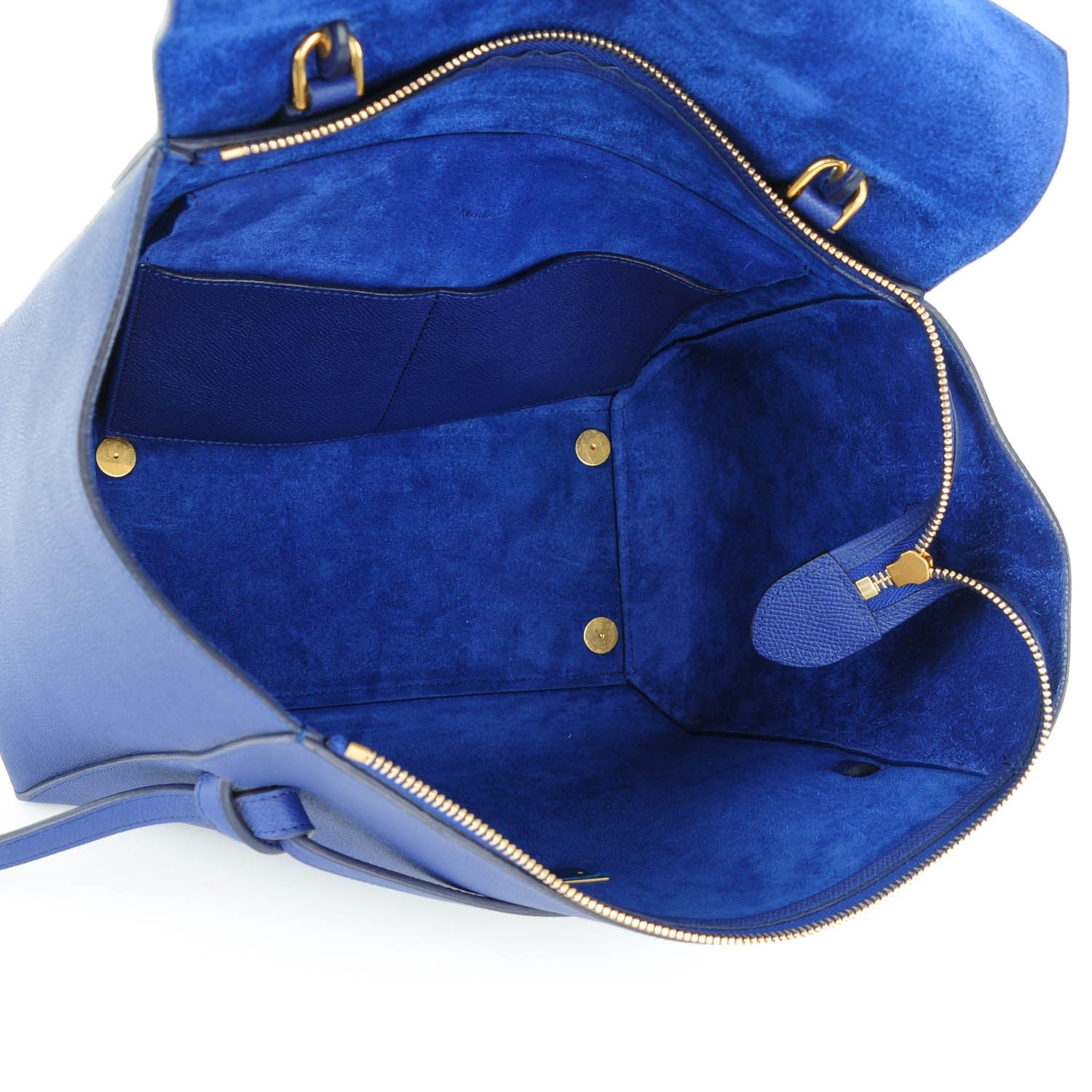 Celine Grained Calfskin Small Belt Bag Indigo 5 of 7