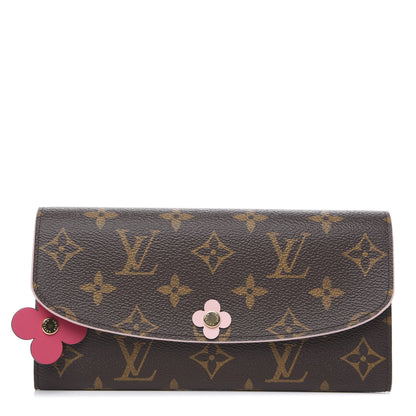 Louis Vuitton Monogram Bloom Flower Emilie Wallet 1 of 5