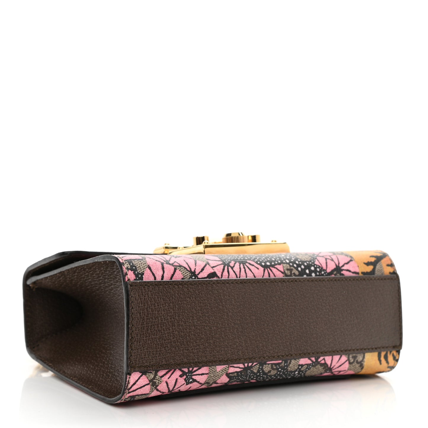 GG Supreme Monogram Bengal Small Padlock Shoulder Bag Beige Pink