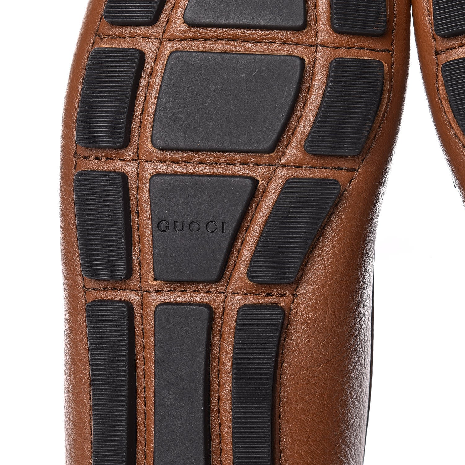 Gucci Cellarius Soft Interlocking G Womens Driver Loafers 37 Brown 6 of 9