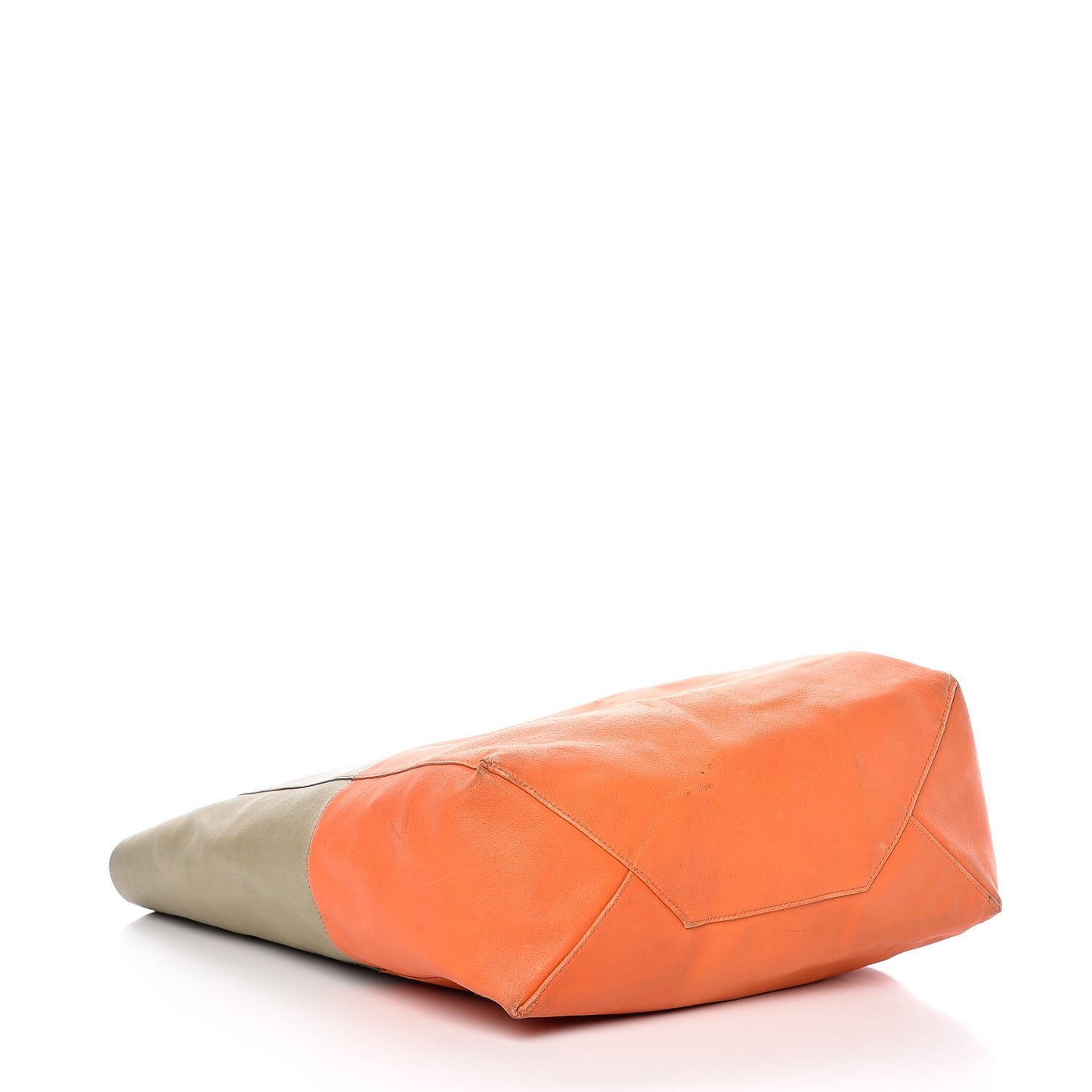 Lambskin Bi-Cabas Fluo Peach