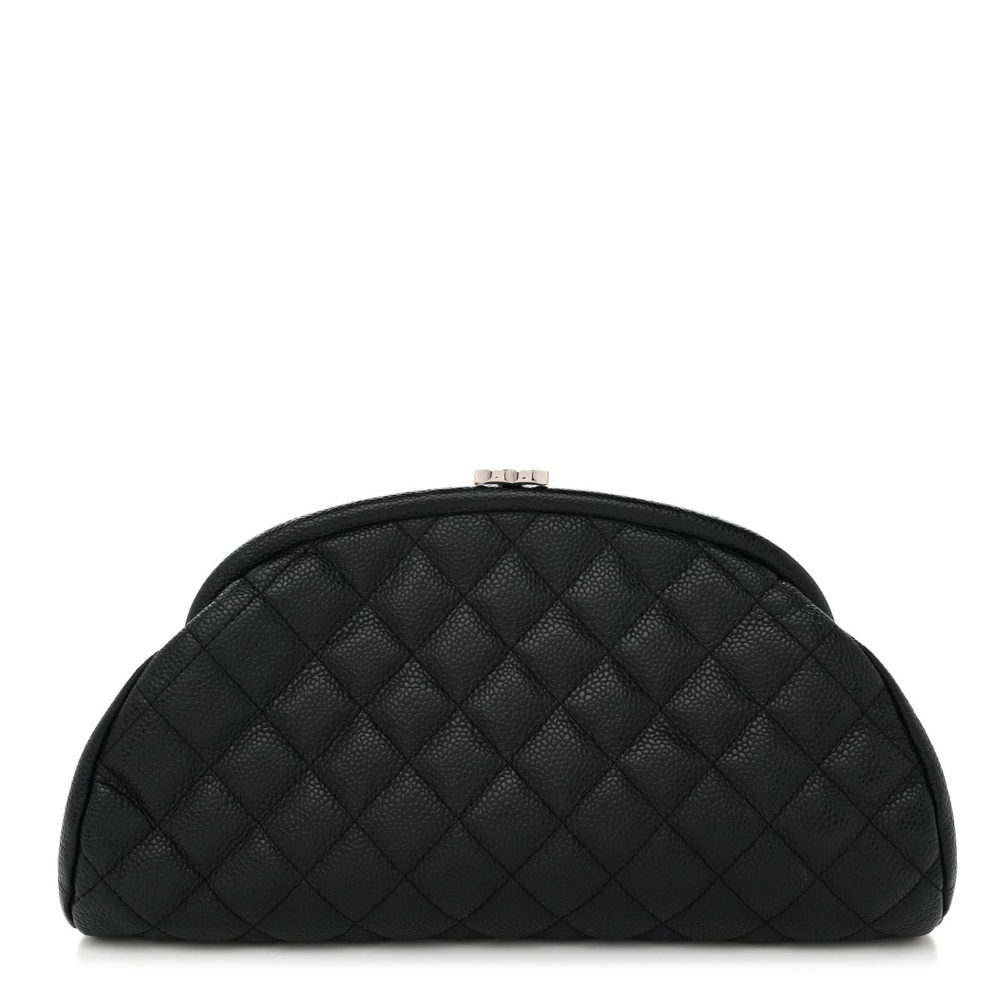 Caviar Quilted Timeless Clutch Black