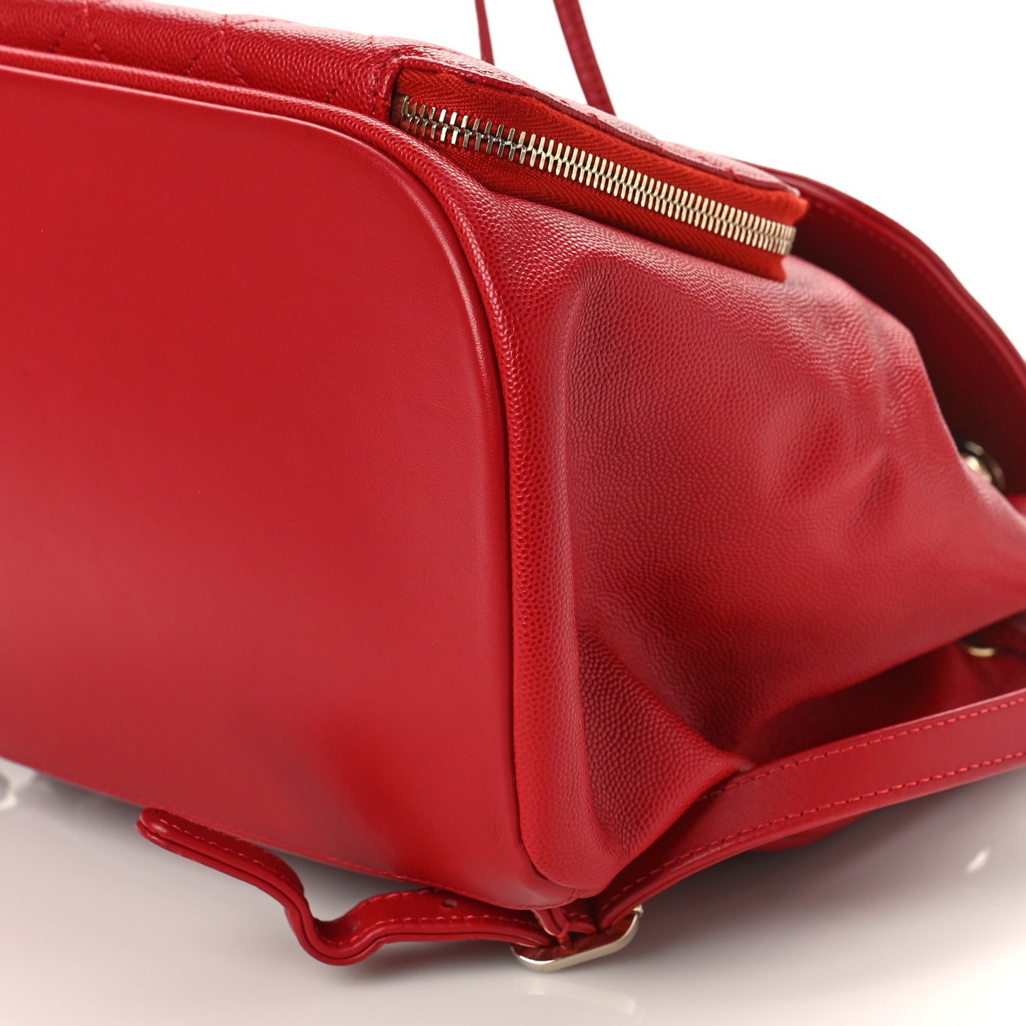 Caviar Quilted Business Affinity Backpack Red