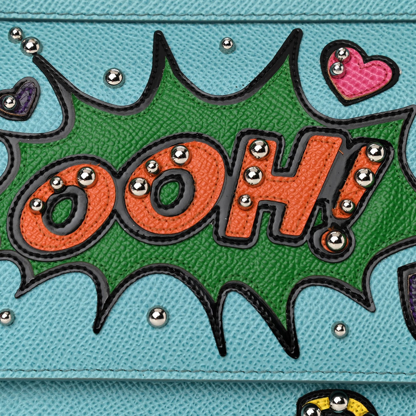 Dauphine Ooh Patch Medium Miss Sicily Satchel Light Blue