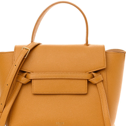 Celine Grained Calfskin Nano Belt Bag Pale Yellow 8 of 16