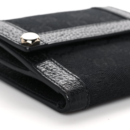 Gucci Monogram Charmy French Flap Wallet Black 8 of 10