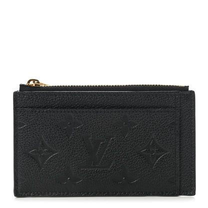 Louis Vuitton Empreinte Zipper Card Holder Black 1 of 6
