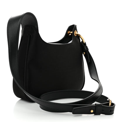 Versace Satin Crystal Embellished La Medusa Mini Hobo Bag Black Multicolor 3 of 9