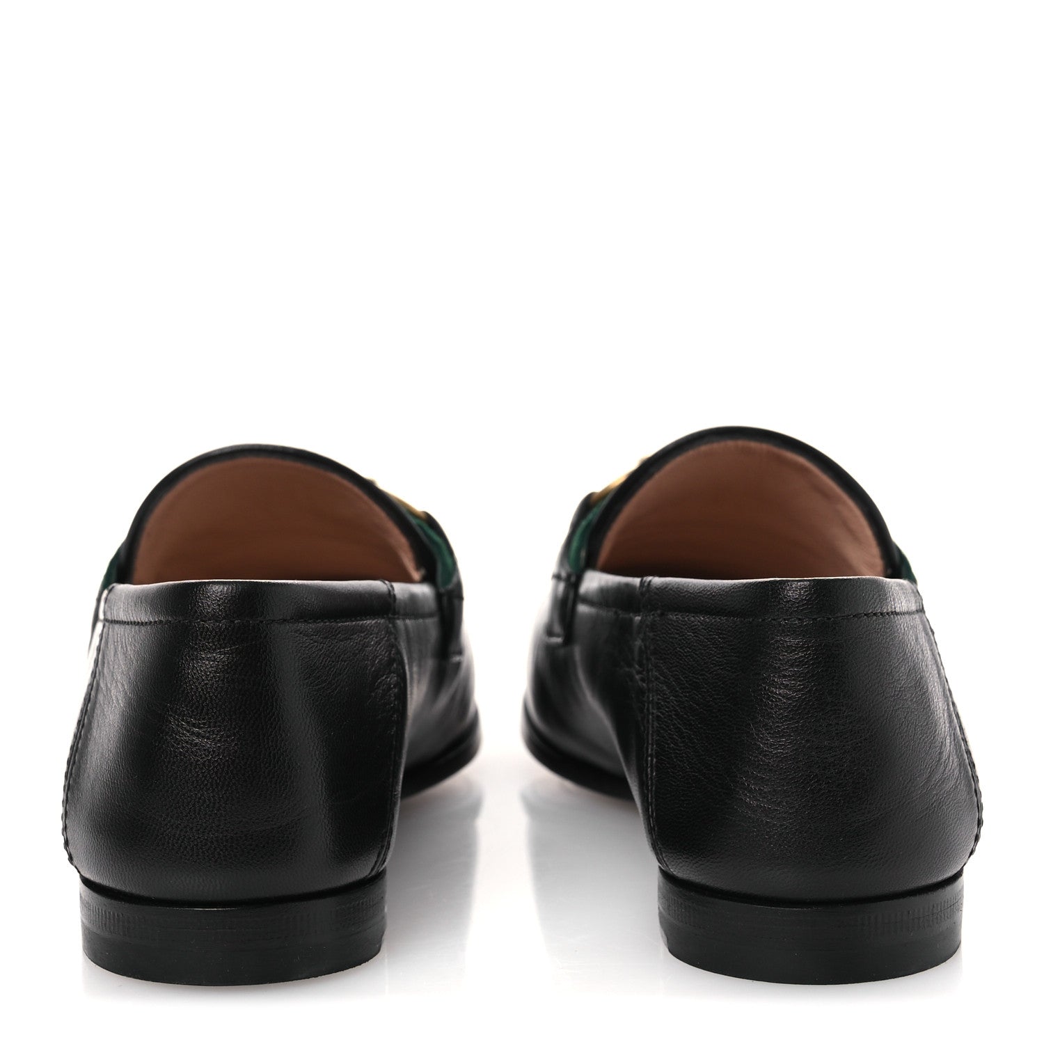 Gucci Malaga Kid Web Womens Horsebit Loafers 35 Black 6 of 12