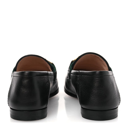 Gucci Malaga Kid Web Womens Horsebit Loafers 35 Black 6 of 12