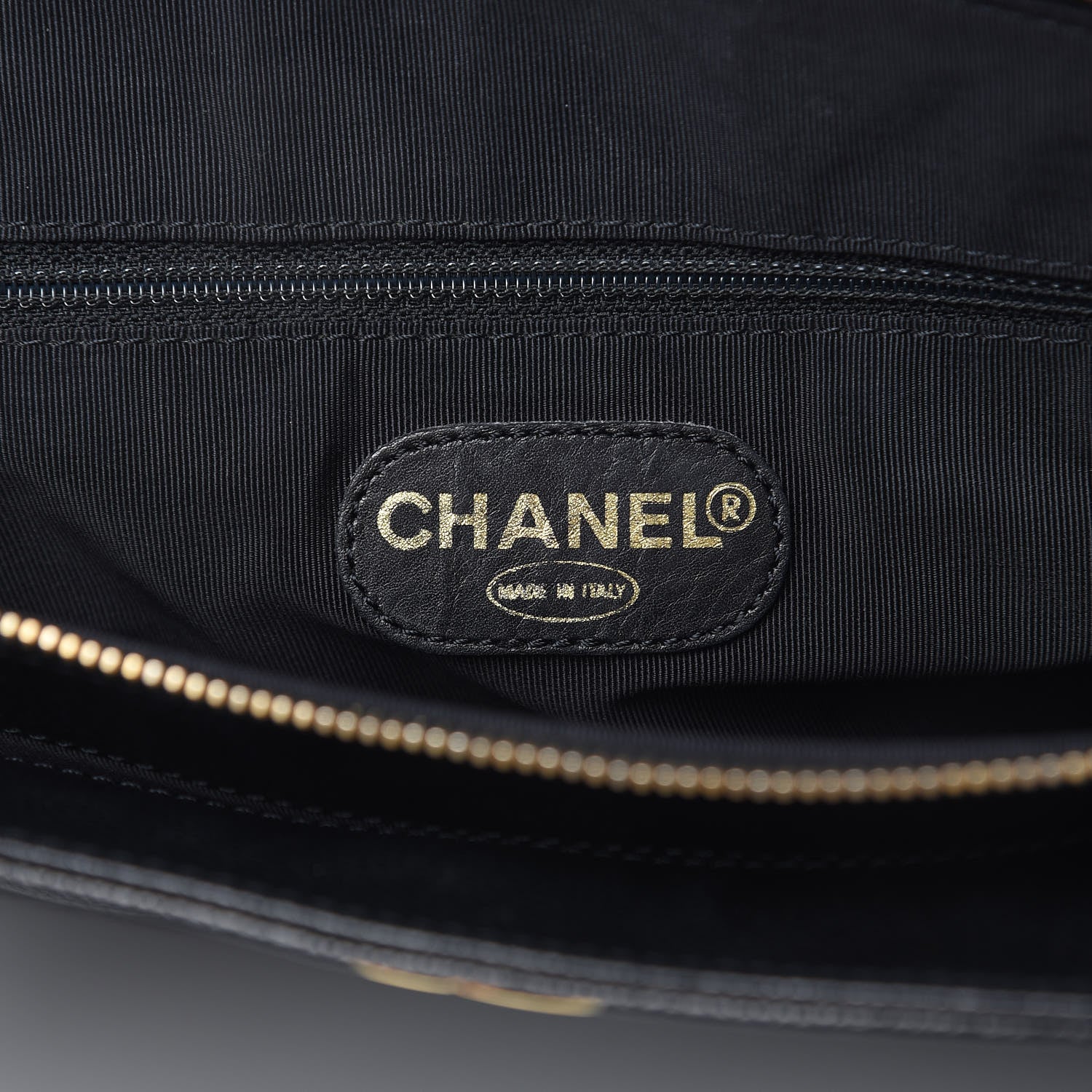 Chanel Caviar Quilted CC Shopping Tote Black 6 of 11